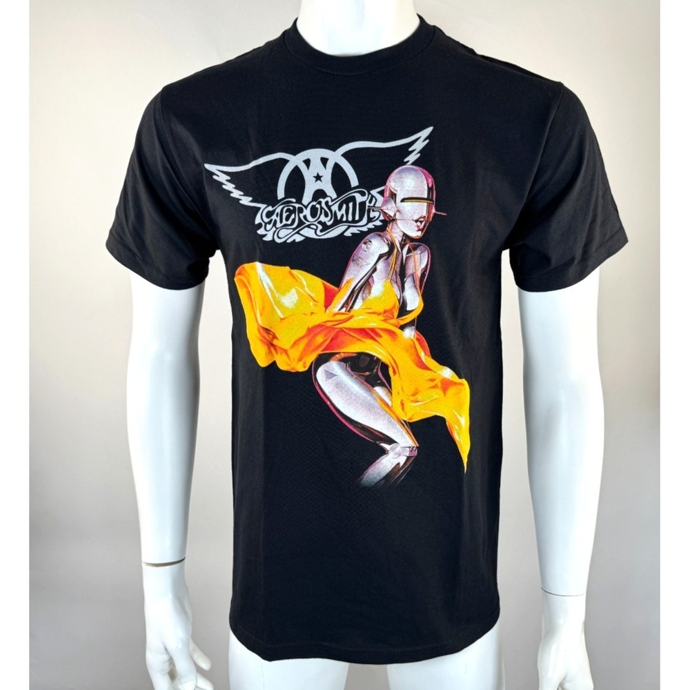 Aerosmith Just Push Play 2001 World Tour Tshirt Hajime Sorayama Men M NWT Cotton